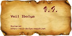 Veil Ibolya névjegykártya